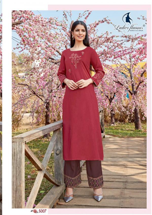 LF Ginni 3 Rayon Fancy Embroidery Kurti With Plazzo 